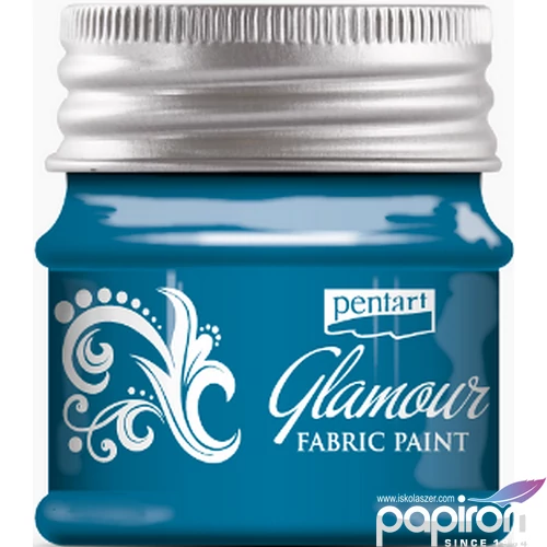 Textilfesték glamour 50ml Pentart 50ml kékezüst