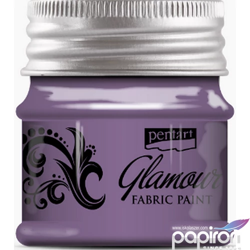 Textilfesték glamour 50ml Pentart 50ml lilaezüst 
