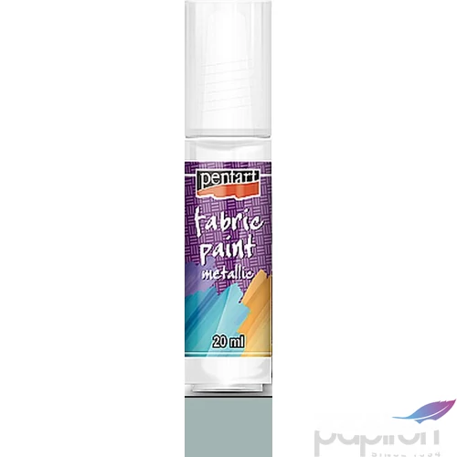 Textilfesték metál 20ml Pentart ezüst