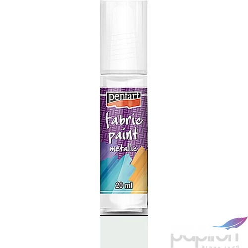 Textilfesték metál 20ml Pentart gyöngyház fehér