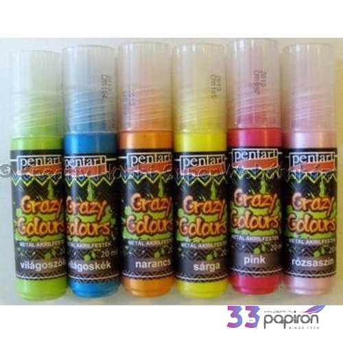 Textilfesték metál 20ml Pentart világoskék 5584