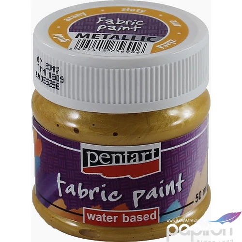 Textilfesték metál 50ml Pentart arany