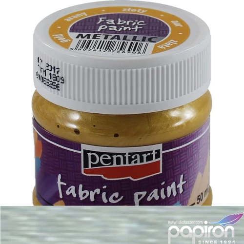 Textilfesték metál 50ml Pentart ezüst