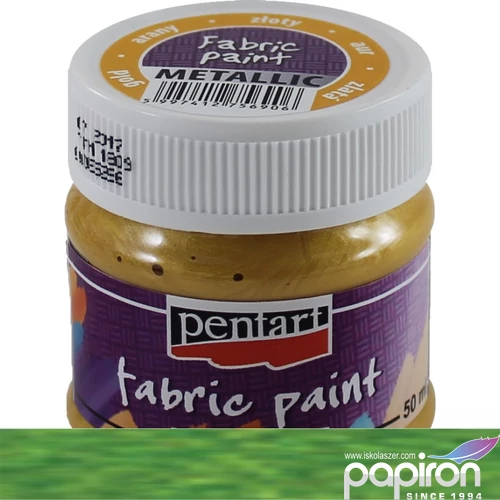 Textilfesték metál 50ml Pentart zöld