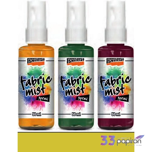 Textilfesték spray 50ml Pentart sárga