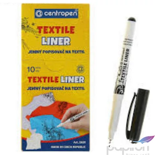 Textilfilc Centropen fekete 0,6-0,8mm