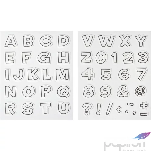 Textilnyomda HEYDA 47db-os moosgumiból  ABC    204888670