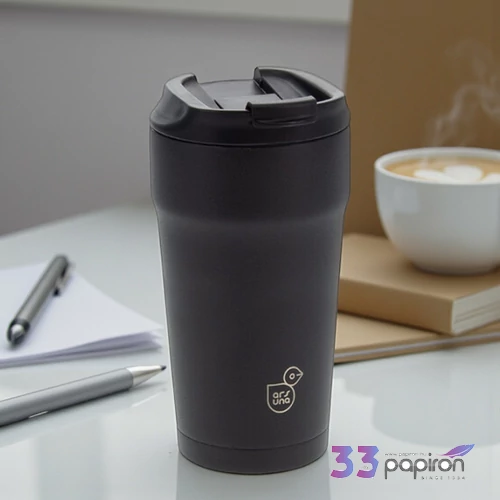 Thermo Bögre 470ml Ars Una 25' Noir (5390) 24 56653908 6órán át melegen tart