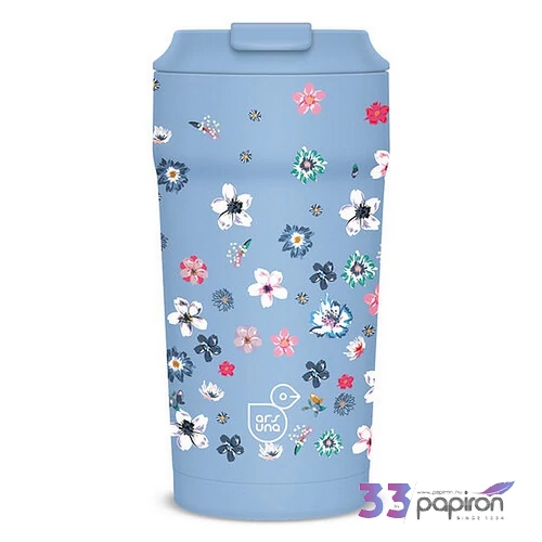Thermo bögre 470ml Ars Una Pearl Blossom blue 56653762 6órán át melegen tart