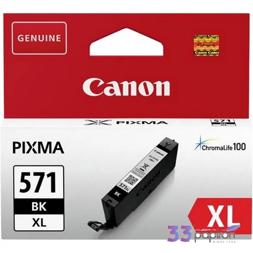 Tintapatron Canon CLI-571XL fekete, 11ml Pixma MG 5700/6800/7700 Series géphez