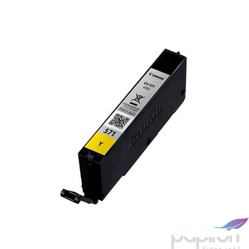 Tintapatron Canon CLI-571Y színes, sárga, 7ml Pixma MG5750,6850,7750 géphez