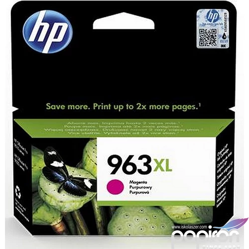 Tintapatron HP 963XL magenta OfficeJet Pro 9010,9020 nyomtatókhoz pioros 1600 oldal