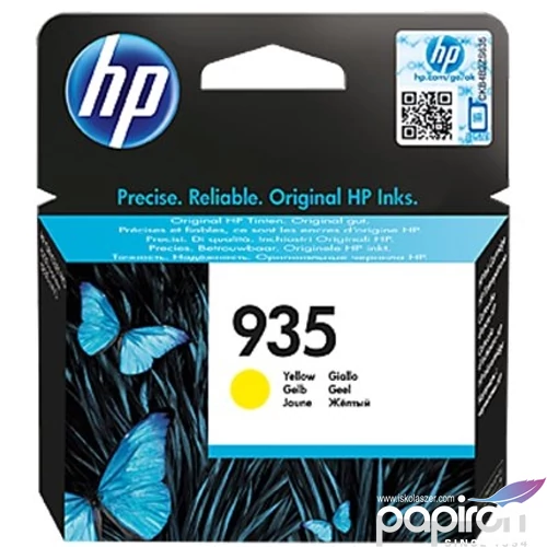 Tintapatron HP C2P22AE színes, 935 sárga, 400oldal OfficeJet Pro 6830 géphez