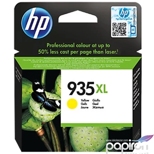 Tintapatron HP C2P26AE színes, 935XL sárga, 825oldal OfficeJet Pro 6830 géphez