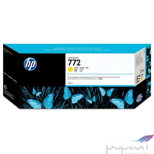 Tintapatron HP CN630A színes, 772 sárga, 300ml DesignJet Z5200 géphez