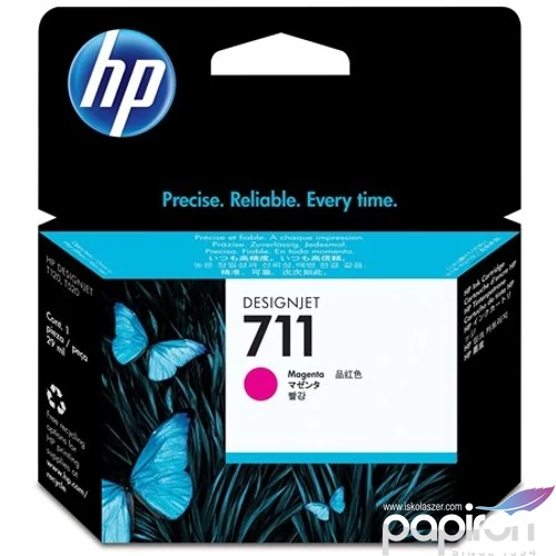 Tintapatron HP CZ131A No.711 vörös, DesignJet T120,T520 nyomtatókhoz 29ml eredeti HP tintapatron