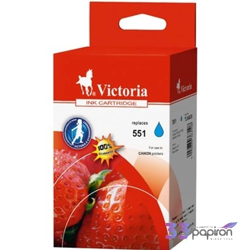 Tintapatron Victoria 551 színes, kék, 11ml Pixma iP7250, MG5450, MG6350 géphez