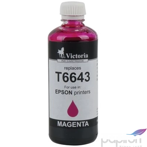 Tintapatron Victoria T6643 vörös, 100ml L100, 200mfp géphez