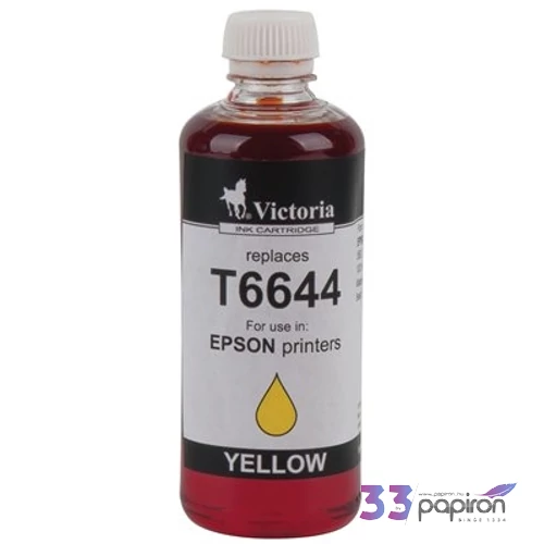 Tintapatron Victoria T6644 sárga, 100ml L100, 200mfp géphez