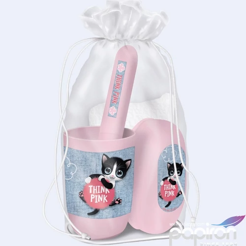 Tisztasági csomag Ars Una 24'' Think Pink - cicás (5285) 23 52522857 4 részes alsós gyermekeknek isk
