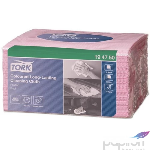 Tisztítókendő 1 rétegű W8 rendszer TORK vörös