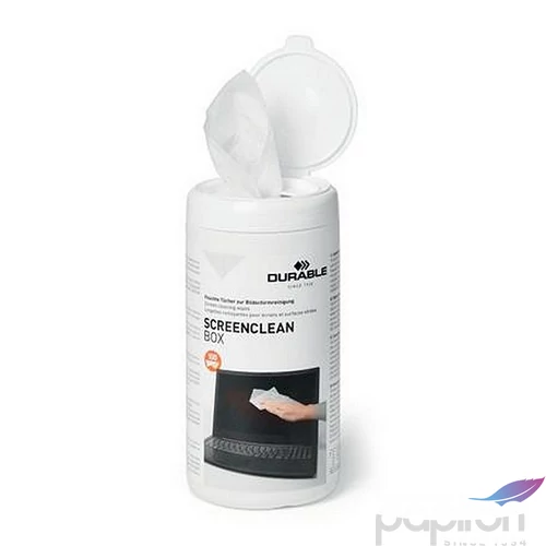 Tisztítókendő képernyőhöz DURABLE SCREENCLEAN BOX 100 