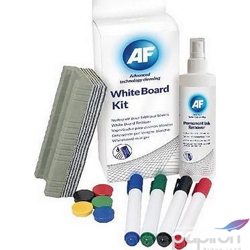 Tisztítószer 125 ml AF Whiteboard cleaning kit táblához szivaccsal törlőkendővel mágnessel