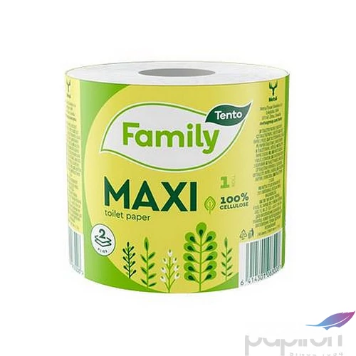 Toalettpapír 2 2 rétegű kistekercses 64 tekercs TENTO Family Maxi