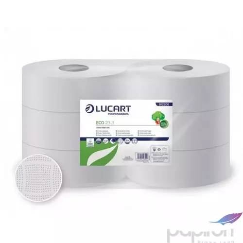Toalettpapír 2 rétegű 6 tekercs/karton 23 J EcoLucart_812206 fehér