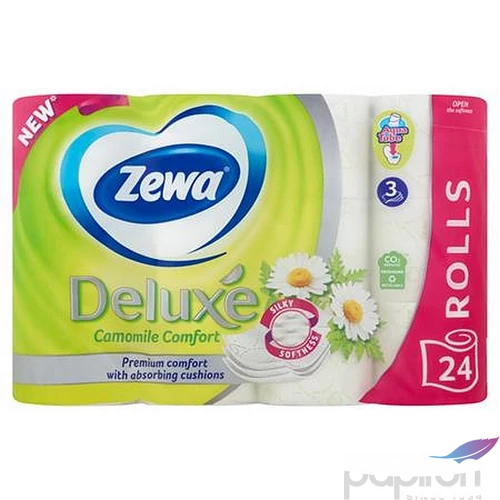 Toalettpapír 3 2 rétegű kistekercses 24 tekercs ZEWA Deluxe kamilla