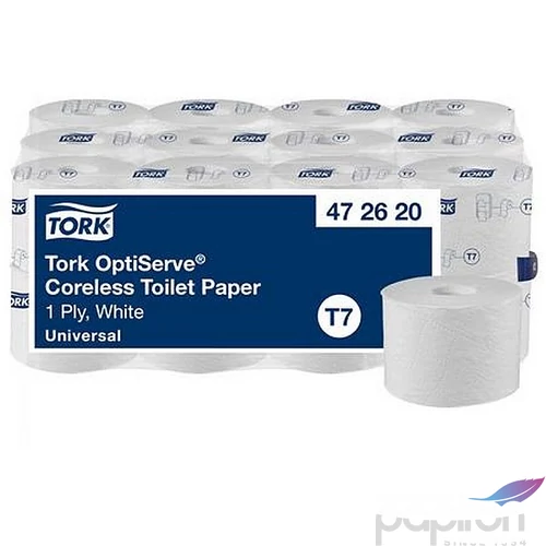 Toalettpapír belsőmag nélküli T7 rendszer 1 2 rétegű 13,1cm átmérő Universa TORK OptiServe