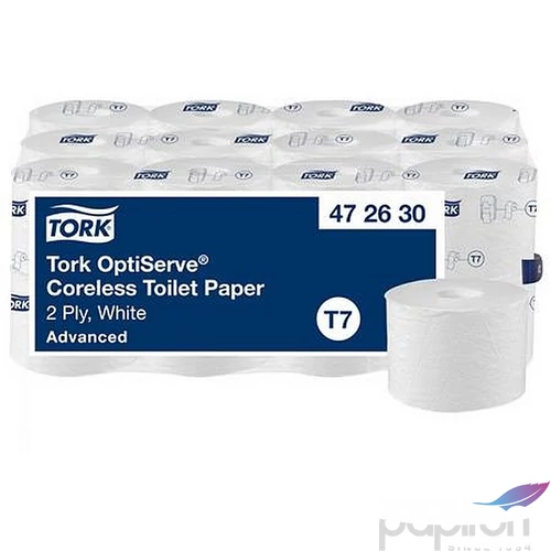 Toalettpapír belsőmag nélküli T7 rendszer 2 2 rétegű 13,1cm átmérő Advanced TORK OptiServe