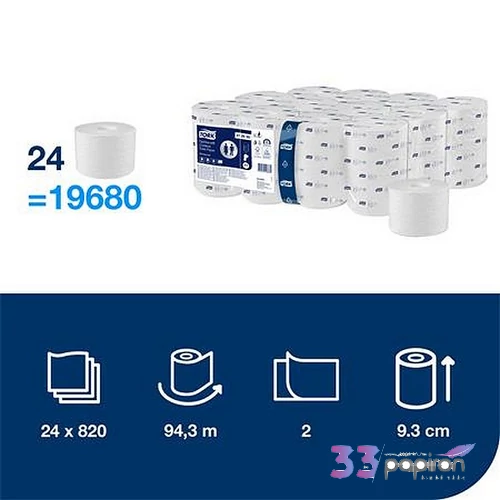 Toalettpapír belsőmag nélküli T7 rendszer 2 2 rétegű 13,1cm átmérő Advanced TORK OptiServe
