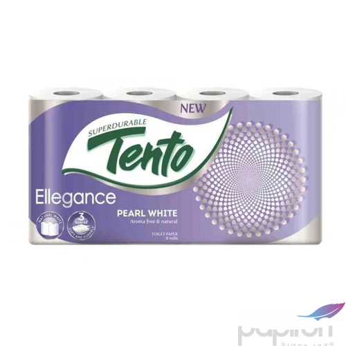 Toalettpapír TENTO Ellegance 3 rétegű, 8 tekercses, 150lap
