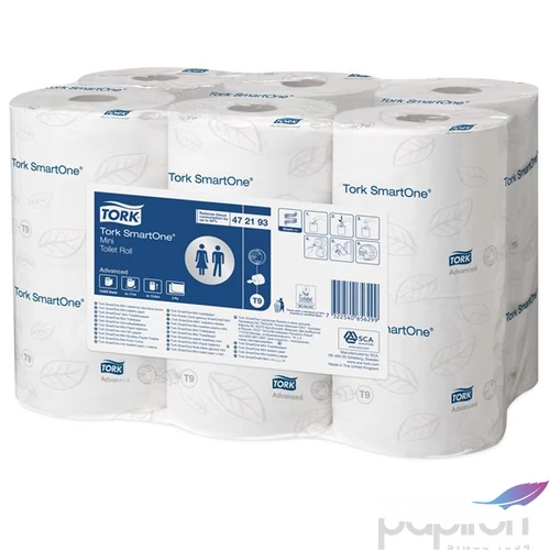 Toalettpapír Tork Premium T9 TORK SmartOne Mini KHH394