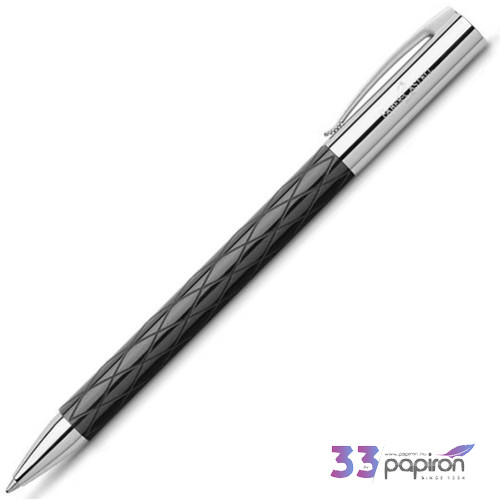 Faber-Castell golyóstoll Ambition rhombus fekete csavar mechanikával 148900