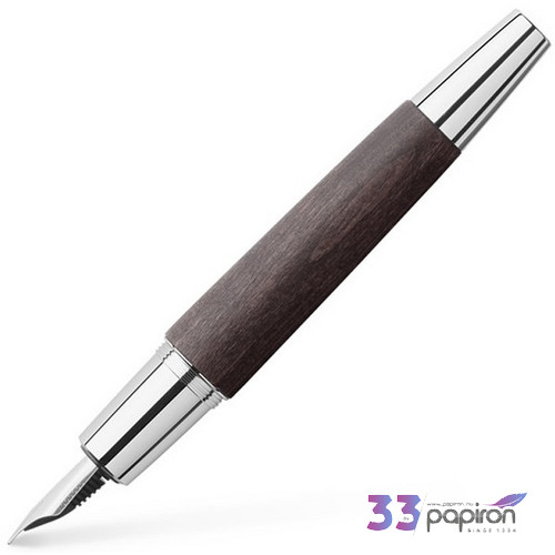Faber-Castell töltőtoll E-motion -EF- fekete körtefa test 148222