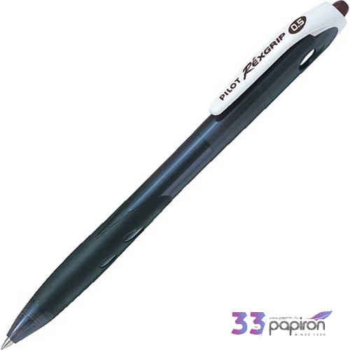 Toll golyós 0,21 Pilot Rexgrip EF nyomógombos fekete Írószerek PILOT BRG-10EF-BB-BG