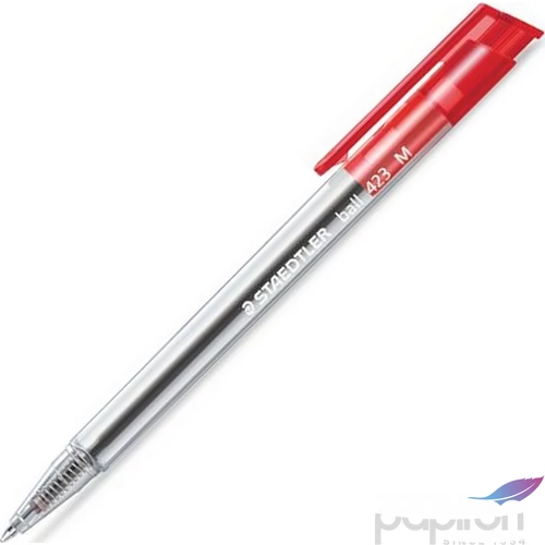 Toll golyós 0,5 Staedtler Ball 423 M kupakos piros Írószerek STAEDTLER 423 M-2