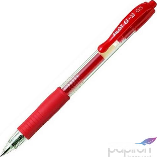Zseléstoll 0,25 Pilot G-2 nyomógombos toll piros Írószerek PILOT BL-G2-5-R