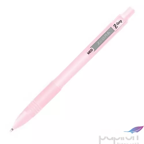 Toll Zebra 0,27mm nyomógombos,rózsaszín tolltest Z-Grip Pastel kék