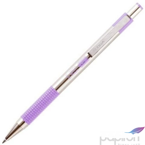 Toll Zebra F-301 0,25mm pasztell lila tolltest/kék színű tinta nyomógombos golyóstoll