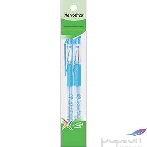 Zseléstoll 0,2 Flexoffice Handle kupakos 2db kék Írószerek FLEXOFFICE FO-GEL016BLUEBL