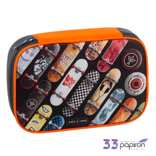 Ars Una Többszintes Tolltartó Rollin’ Mania gördeszka üres  23 51342289 nagyméretű írószertartókkal