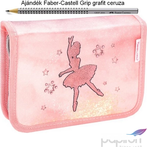 Tolltartó Belmil kihajtható 21 Classy Ballerina Black Pink 335-72 Pencil Case 14x20,5x3,5cm