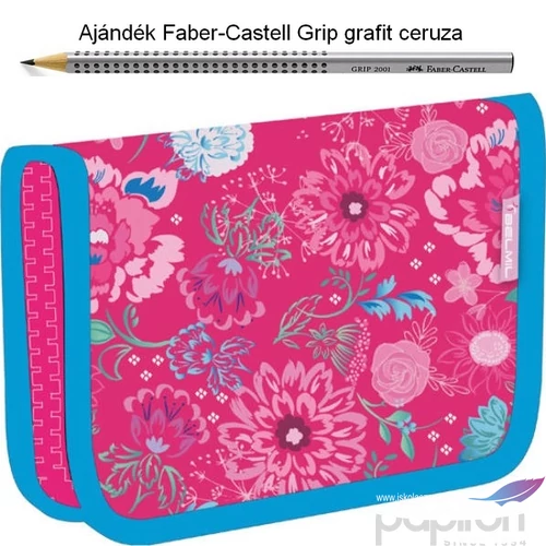 Tolltartó Belmil kihajtható 21 Speedy Pink Flowers Pencil Case