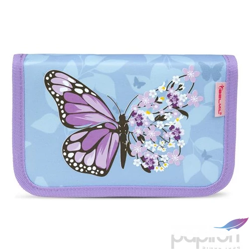 Tolltartó Belmil kihajtható 25 Tolltartó,2klapnis, Purple Blue Butterfl BL33572145L