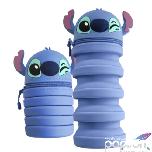 Tolltartó Bővíthető zipzárral Stitch fej jel összenyomható Colorino
