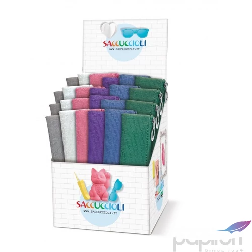 Tolltartó hengeres Lebez Trend Pixel zippes 19*4 cm 6 klf. Szín 80475