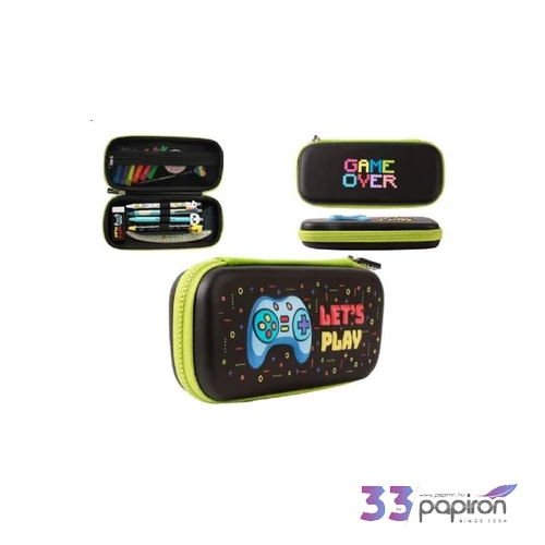 Tolltartó körzippes 3D Let's Play 3D vízhatlan anyagból 23x10x4,5cm